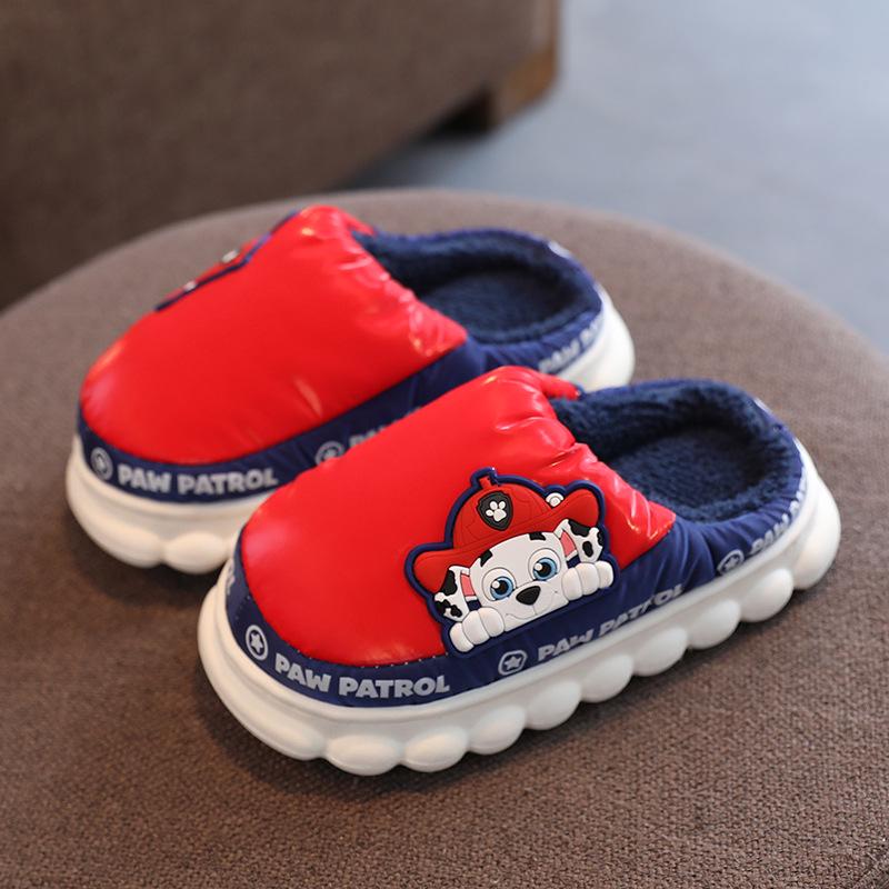 Paw Patrol Kids' Cotton Slippers for Autumn/Winter - Boys, Girls, and Women's Indoor Fur Slippers