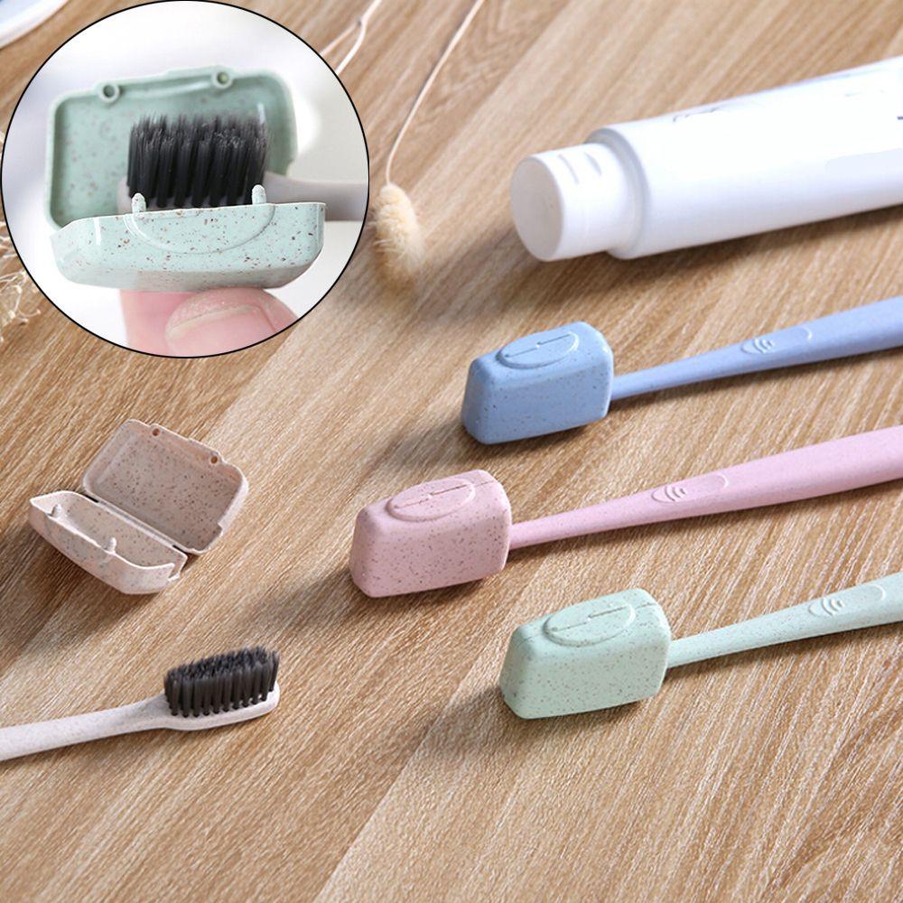 Portable Dustproof Travel Holder Bathroom Toothbrush Cover Brush Cap Toothbrush Head Storage Box