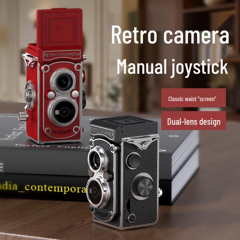 LK019 Retro Dual-Lens HD Digital Camera - Portable Student Travel Accessory