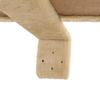 Wall Mounted Cat Tree with Sisal Scratching Posts 194 cm Beige