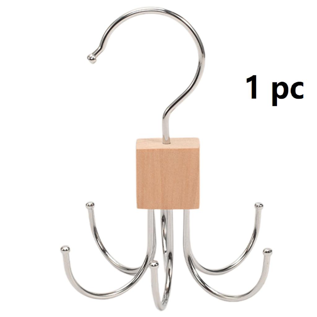 Вращающийся на 360° многофункциональный крючок для хранения с несколькими когтями, многофункциональная вешалка для одежды для ремня, бюстгальтера, майки, галстука, шарфа, кошелька, органайзер