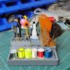 Fly Tying Tool Kit Desktop Organizer Convenient Supplies Organization Storage Rack for Men Anglers Beginner Fisherman