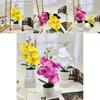 Butterfly Orchid Faux Potted Plant With Silk Cloth Material For Home Decor And Outdoor Photography
