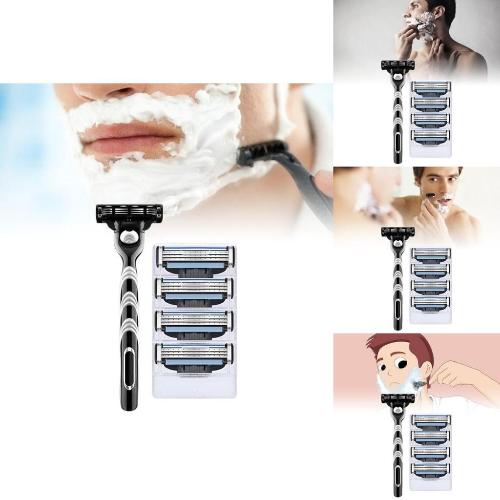 Премиальная немецкая бритва с тремя лезвиями для ручного бритья, обеспечивающая гладкое бритье для мужчин