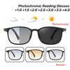 New Style Gradient Photochromic Reading Sunglasses 2 In 1  UV400 Protection Presbyopia Glasses Anti Blue Light Eyewaer