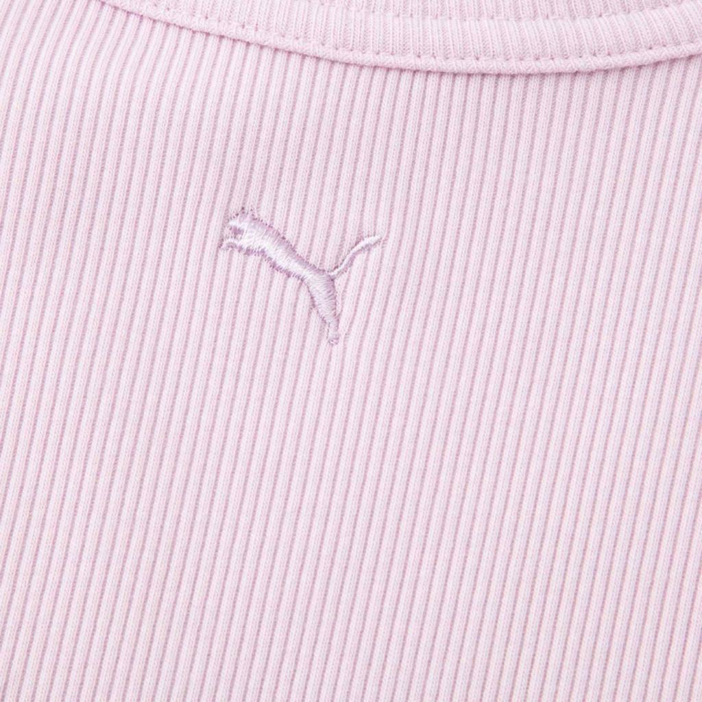 Puma Дышащая облегающая футболка с круглым вырезом с длинными рукавами, женские топы, светло-фиолетовые 627754-60