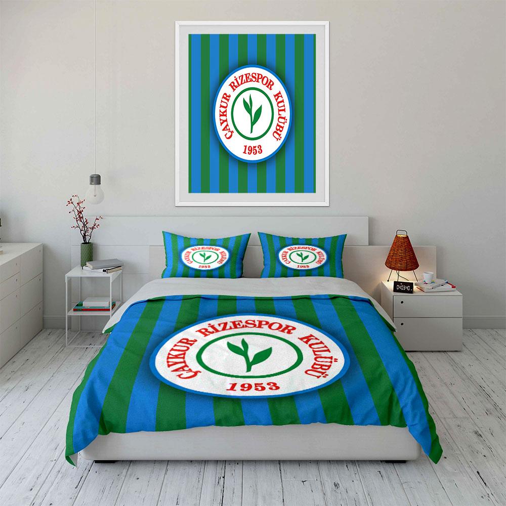 "Çaykur Rizespor Bedding Set" Bedding Duvet Cover Set Duvet Cover Pillowcases (1 * Duvet Cover 2 * Pillowcases, without duvet insert)