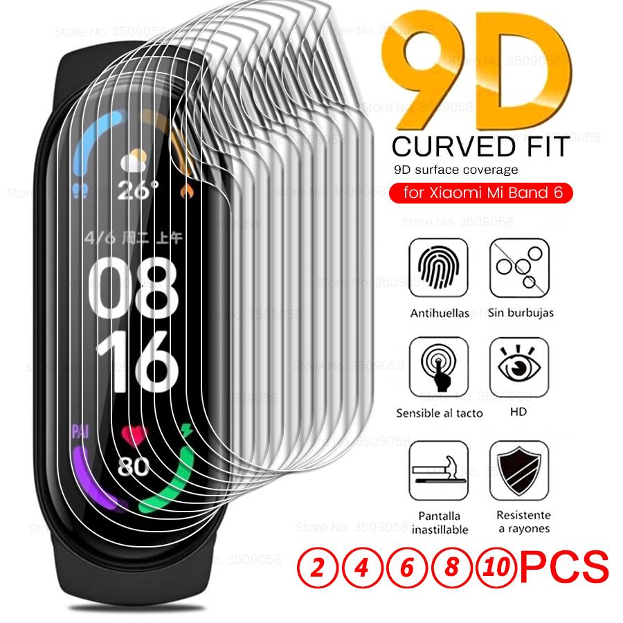 Гидрогелевая пленка для Xiaomi Mi Band 7 6 5 4 3 Band6 MiBand6 9D изогнутая защитная пленка Xiomi MiBand 6 умный браслет не стекло