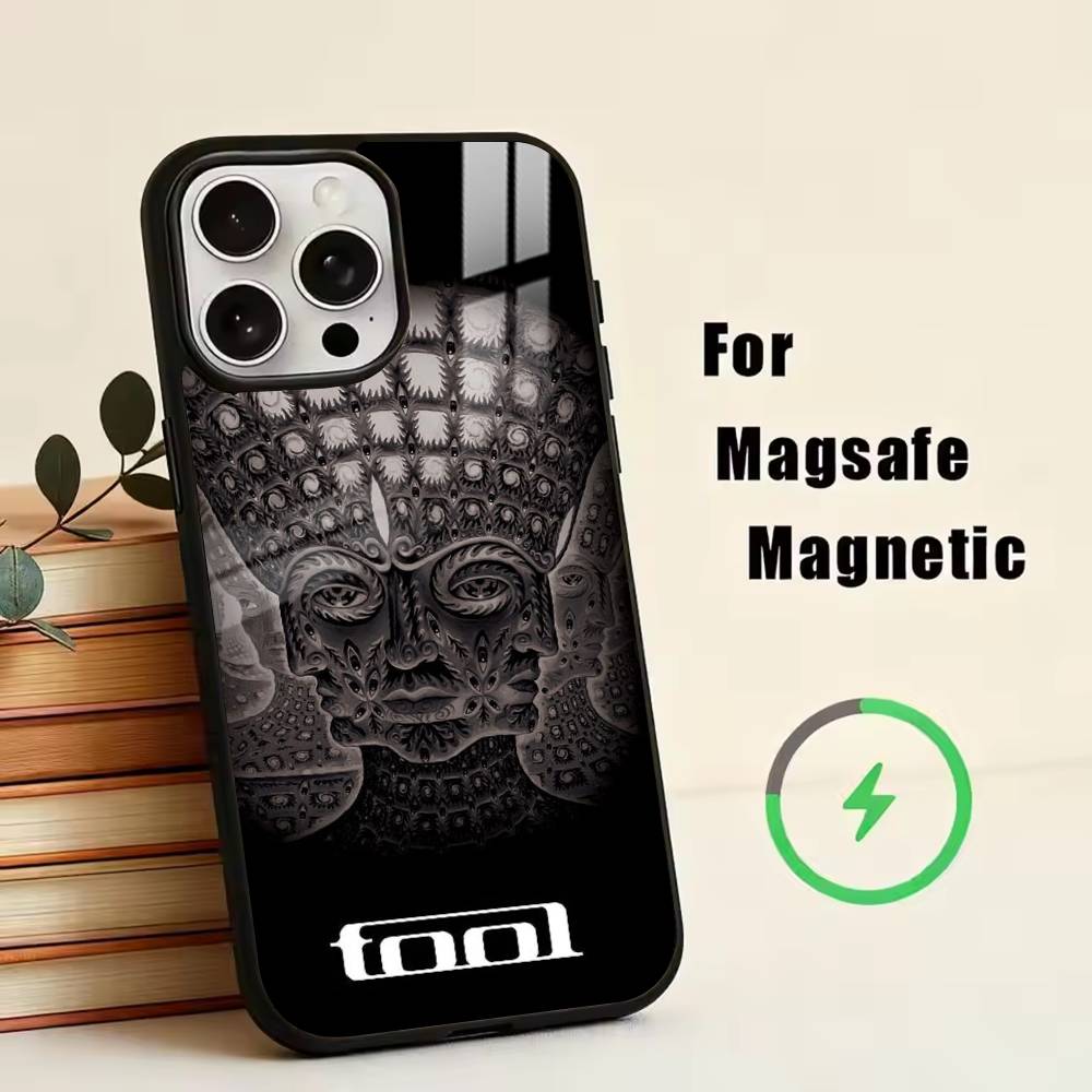 Music TBR-Tool Band Rock Phone Case For iPhone17,16,15,14,13,12,11 Plus,Pro Magnetic For Magsafe Wireless Charging