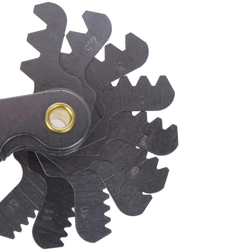 40 шт. измерительный калибр для резьбы, 60 градусов, измеритель шага резьбы с метрической резьбой Уитворта