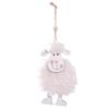 Easter Wooden Pendant Sheep Shaped Hanging Ornaments Natural Handcraft Diy Home Party Kids Gift Easter Decor Supplies