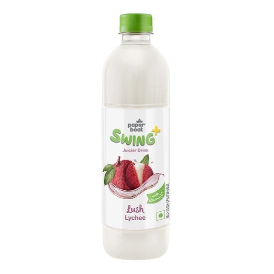 Paper Boat Swing Lush Lychee Juice, Litchi Drink Enriched with Vitamin D, No Gmos, 600 ml