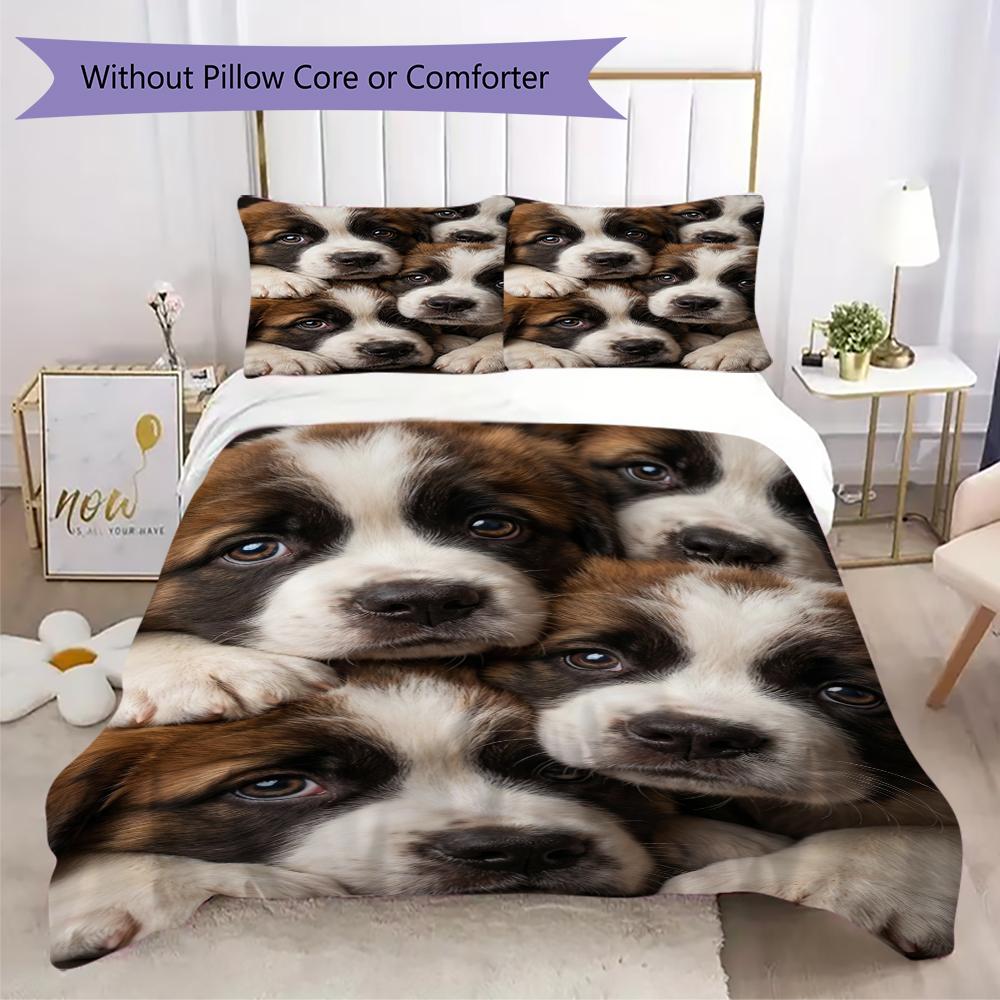 Charlie Pattern Bedding uilt Set uilt Cover Pillowcase Home Decoration Birthday Gift (1 * duvet cover + 2 * pillowcase without core)93