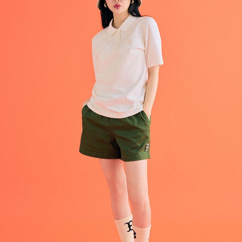 New MLB Casual Shorts Women's Green 3FSMB0433-43KAS