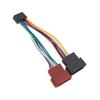 Stereo Harness Auxiliary Cable ISO Converter Connector Harness Wire ABS Material Plug and Play