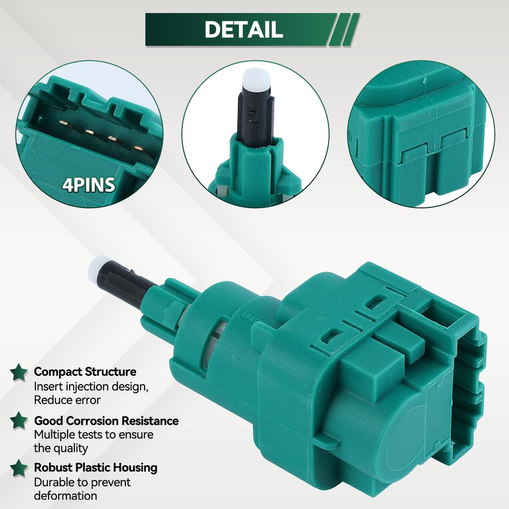 Автомобильный 4-контактный выключатель стоп-сигнала для VW Golf 4 MK4 Sharan Bora A3 S3 TT SEAT LEON TOLEDO ALHAMBRA SKODA OCTAVIA 1C0945511A