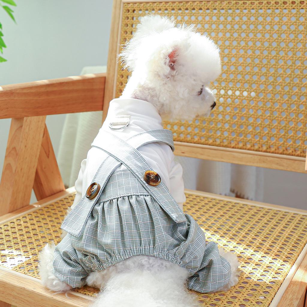 Комбинезон для собак для маленьких собак Комбинезоны для девочек и собак в клетку Одежда для щенков Комбинезоны для собак для маленьких собак Комбинезоны для щенков Одежда для собак