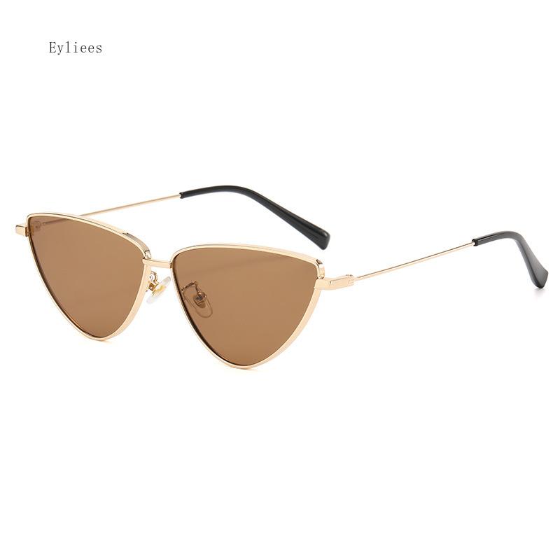 Ретро Солнцезащитные очки «кошачий глаз» с маленькой оправой, женские, винтажные дизайнерские очки для женщин, солнцезащитные очки, очки