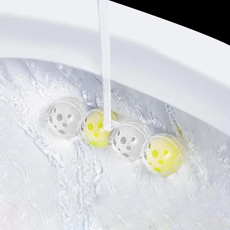 Чистящее средство для туалета, подвесные шарики, 16 шариков, сильный аромат лимона и сосны, освежитель воздуха для туалета, ароматический дезодорант для чистки