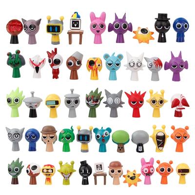 48 шт./компл. Мини-фигурка Sprunki, игрушка из мультфильма Sprunki Wenda, модель куклы, фигурки, детский подарок