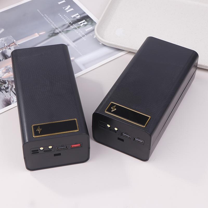 D21 21X18650 Корпус для аккумуляторов Пайка не требуется Корпус Power Bank Pd Со светом Зарядный бокс для аккумуляторов 18650 Съемный Портативный DIY Корпус