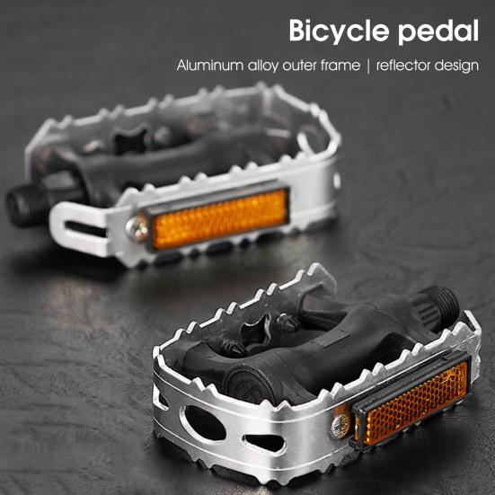 1 Pair Ultralight Bicycle Pedal One-piece Molding Not Easily Deformed Accessories Bike Platform Pedal for Cycling