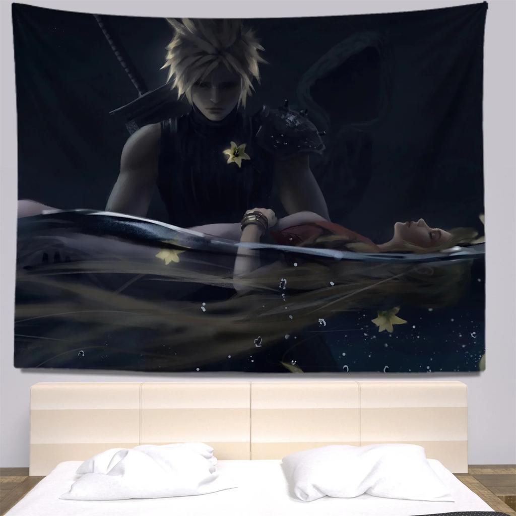 Декоративный гобелен в стиле иллюстрации персонажа из мультфильма для украшения стен дома, офиса, гостиной, гобелен