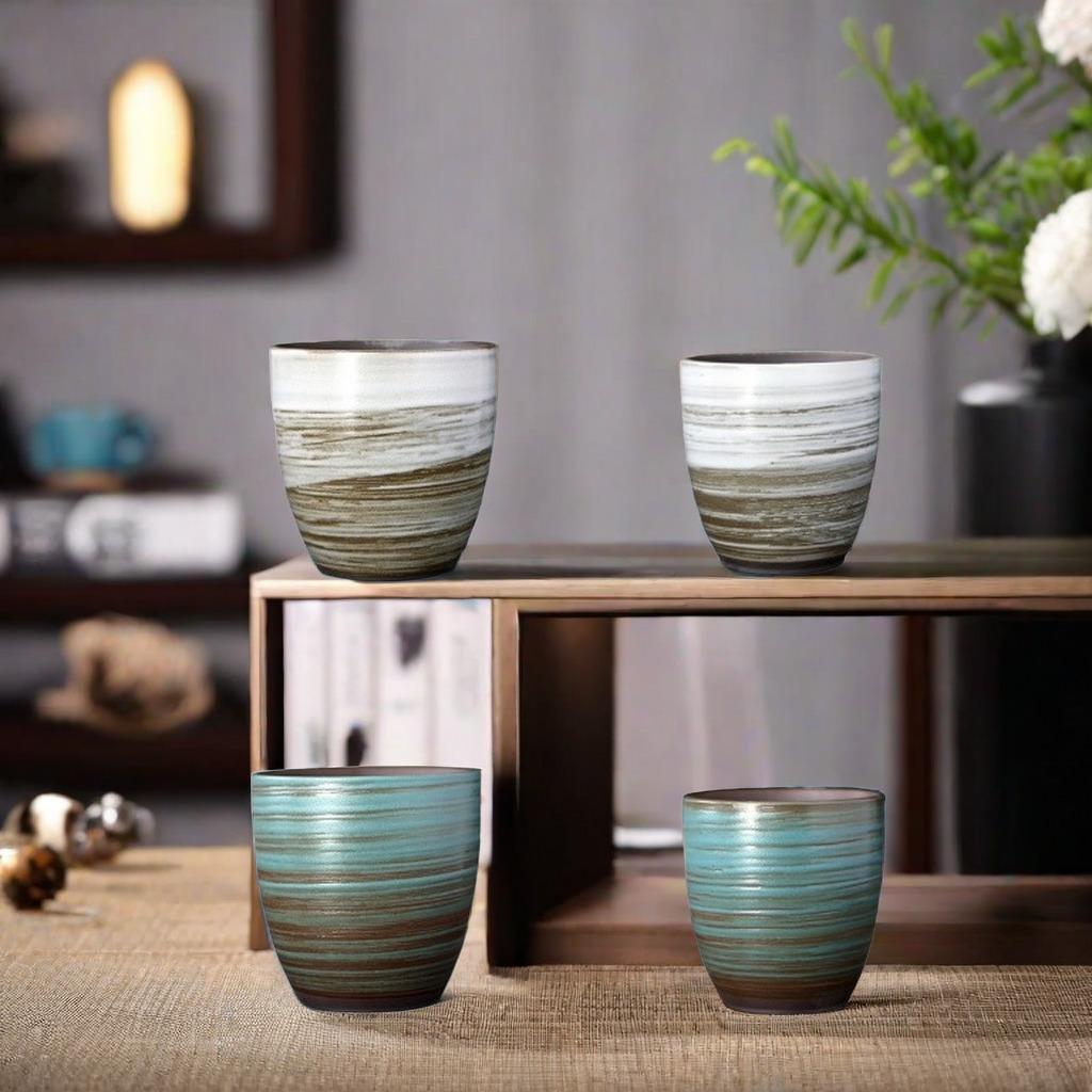 350 мл расписанная вручную большая емкость керамическая ретро креативная мастерская чашка для смены печи чашка для чая чашка для кофе чашка для пшеничного чая