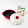 Orient Microwave Cookware, Red, Flat, with Recipe Booklet, Versatile, for Vegetables, Eggs, and Fish, Authentic Product