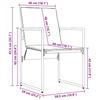 Garden Dining Set 9 pcs Black Steel