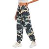 Женские мешковатые спортивные штаны с эластичной резинкой на талии и камуфляжным принтом, брюки для бега
