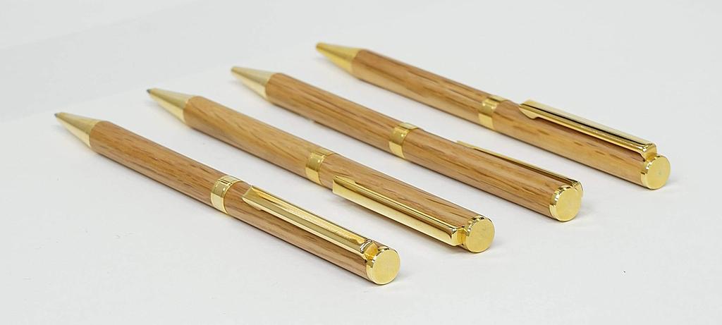 Тонкий пенал из воловьей кожи, красно-коричневый, набор 368, деревянная ручка, твердый клен, вращающаяся шариковая ручка ASCR-368