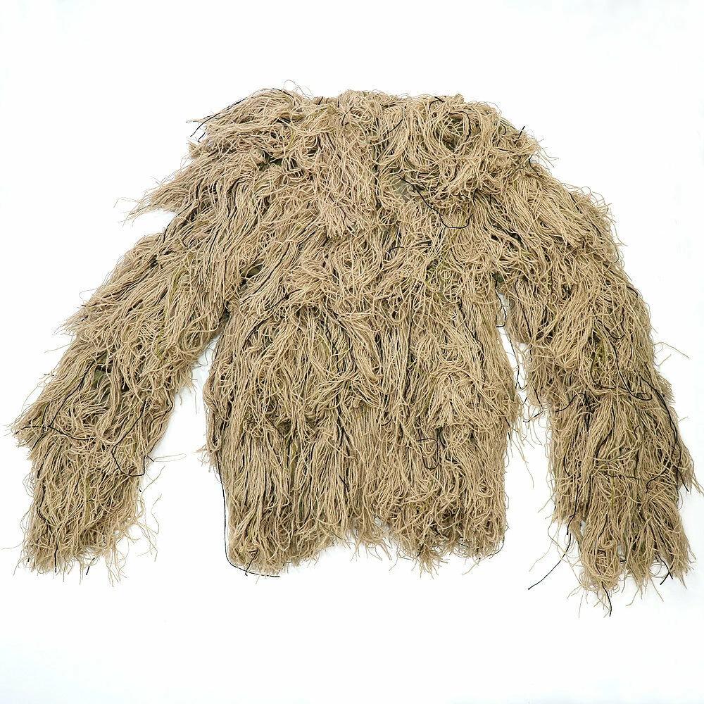 3D охотничий костюм Ghillie, снайперская тактическая военная камуфляжная одежда, армейская одежда для стрельбы в джунглях, уличный костюм для наблюдения за птицами