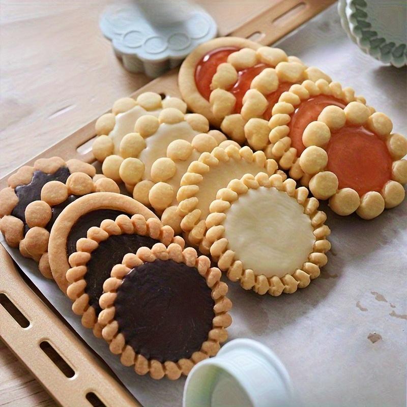 Набор из 4 форм для подарочной коробки с классическим минималистичным сэндвич-печеньем в винтажном стиле - Форма для прессования шоколада, джема, сыра для Дня святого Валентина, послеобеденного чая