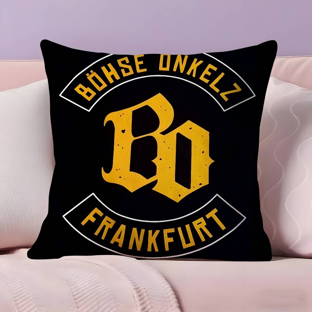 Наволочка группы B-Bohse O-Onkelz, ультрамягкая, приятная к коже ткань, комфорт как облако и потайная молния