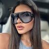 Большие солнцезащитные очки Авиаторы Женские Мужские Модные Стильные Большого Размера Летние Пляжные Очки Защита от УФ