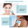 Массажный ролик для лица с охлаждающим эффектом 2-в-1, подходит для лица и глаз, при отечности, мигрени, для облегчения боли и при незначительных