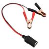 Car Cigarette Lighter Female Socket Adapter to Battery Crocodile Clip Clamp Cable