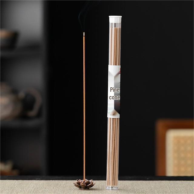 Chinese Zen Pine Cone Crystal Lid Incense Sticks for Deodorizing & Fresh Air