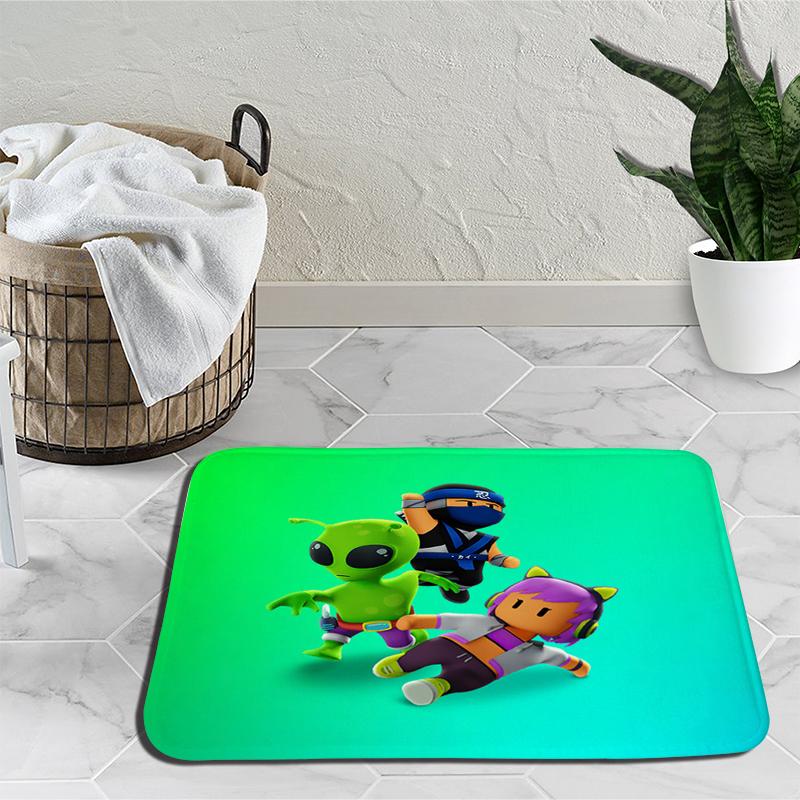 Ковер с героями мультфильмов Stumble Guys, ковер для игр, украшение для спальни, коврик для йоги, аниме, уличный ковер, нескользящий ковер, подарок на день рождения