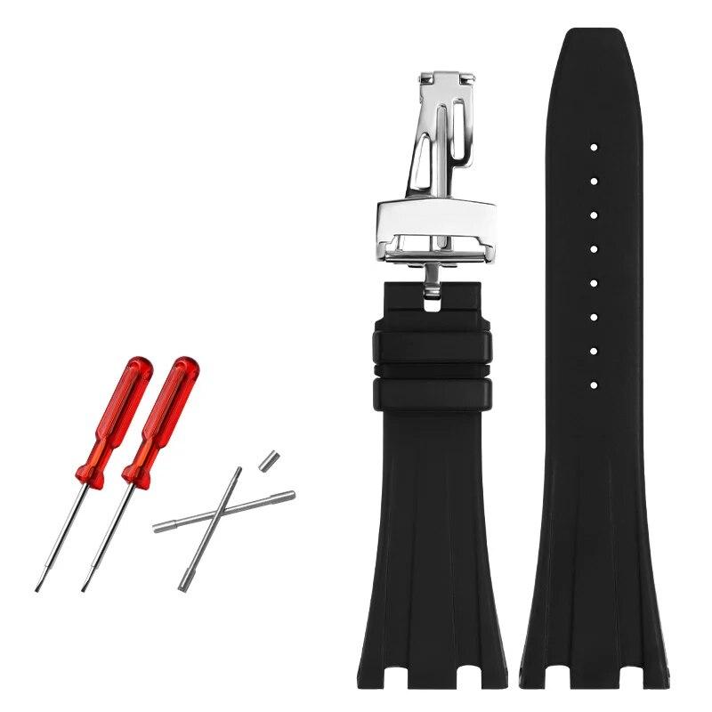 28 мм высококачественный резиновый ремешок для часов AP 15703 26470so Royal Oak Offshore мужской спортивный ремешок для часов