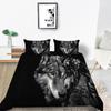 2023 New Style 3D Wolf Printed Single King Size Luxury Duvet Cover Set with Bedding Pillow Home Textiles Duvet Cover Sets