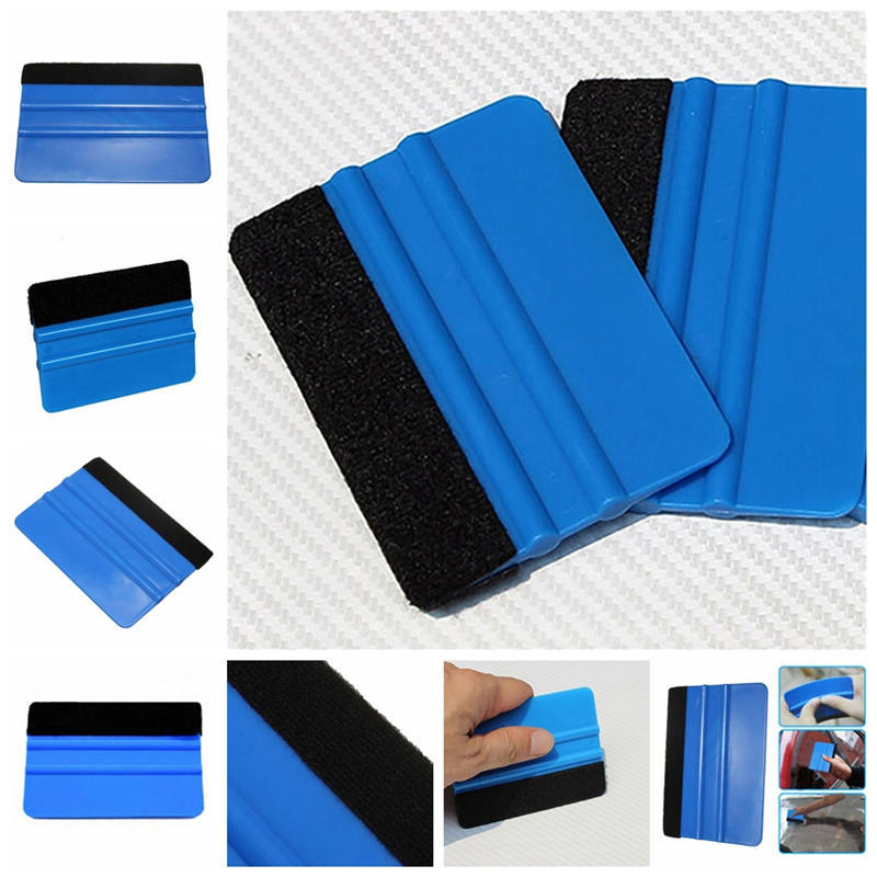 Vinyl Plastic Wrap Applicator Car Squeegee Decal Soft Felt Edge Scraper Tool