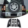 Для Land Rover Defender 90 110 130 -2026 Пластик ABS Пиано-черный Защитная решетка заднего фонаря автомобиля Аксессуары 4 шт.
