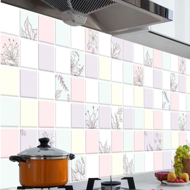 DIY маслостойкие кухонные наклейки на стену, самоклеящиеся Papel De Parede, плитка для ванной комнаты, 3D водостойкие виниловые обои для шкафа