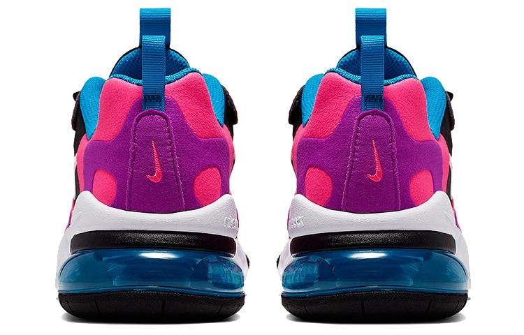 Nike Air Max 270 React Черный Гипер Розовый Яркий Фиолетовый GS BQ0101-001