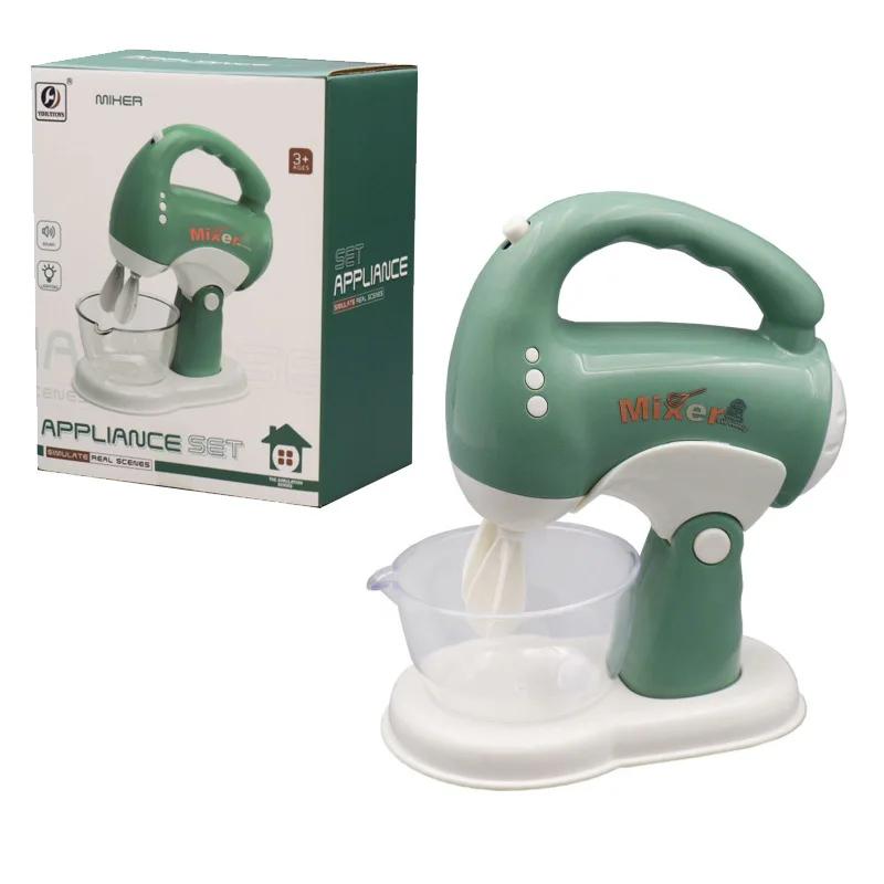Игрушечная кухонная техника для сюжетно-ролевых игр со звуком и светом, кофеварка, миксер, тостер, блендер, детский кухонный игровой набор, подарки