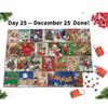 Рождественский пазл-календарь на 2023 год - Санта-Клаус готовит подарки, 24 коробки-пазла для взрослых и детей. Обратный отсчет до рождественского украшения дома.