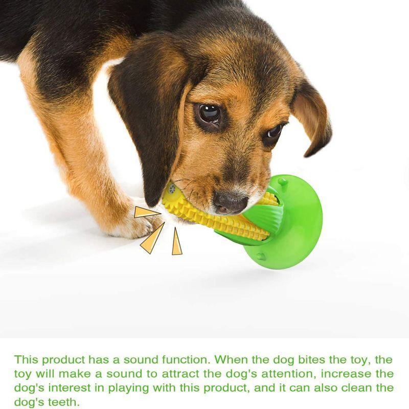 Игрушка для прорезывания зубов у домашних животных для агрессивных жевателей, звучащая жевательная палочка для собак, кукуруза, устойчивая к укусам, забавная пищащая игрушка для домашних животных, чистящие средства для прорезывания зубов