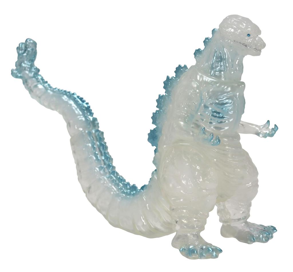 Производство контента персонажей Серия среднего размера Годзилла EX Син Годзилла 4-я форма Замороженный ледяной серебристый Примерно 135 мм ПВХ Виниловая фигурка (Ккп)